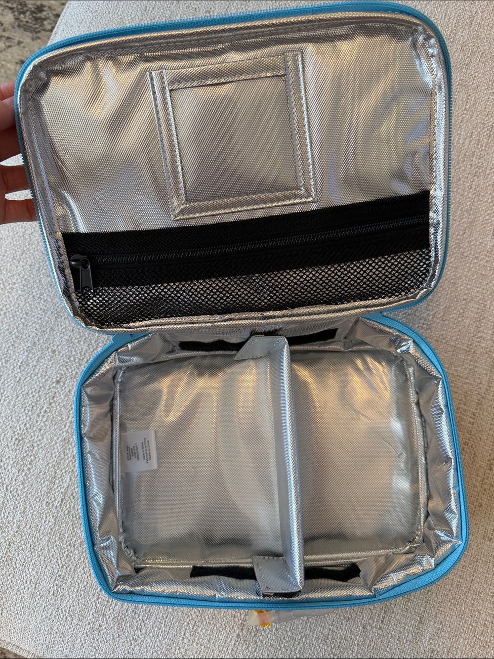 STATE Navy lunch box with Teal Trim and Yellow Accent - Picture 2 of 3